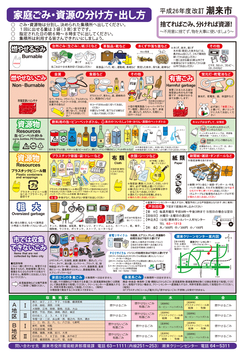ごみの分別手引きとポスターPDF 潮来市公式ホームページ