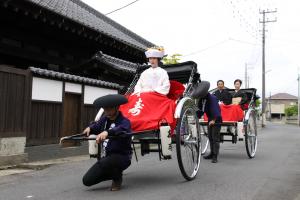 嫁入り舟人力車1
