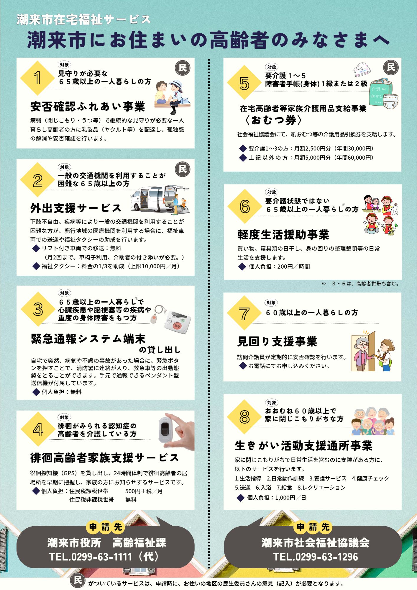 潮来市在宅福祉サービスチラシ