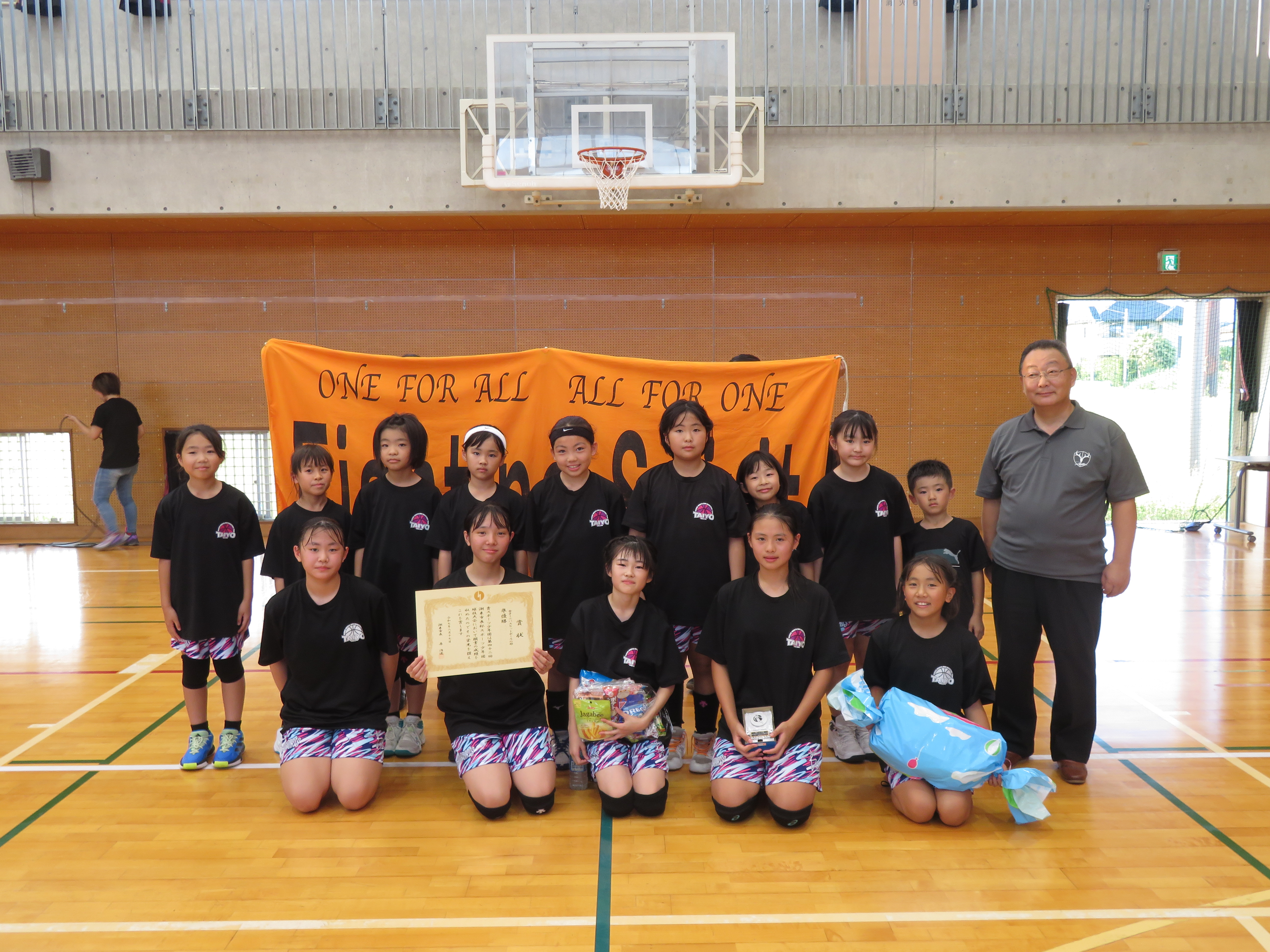 ミニバス女子2位