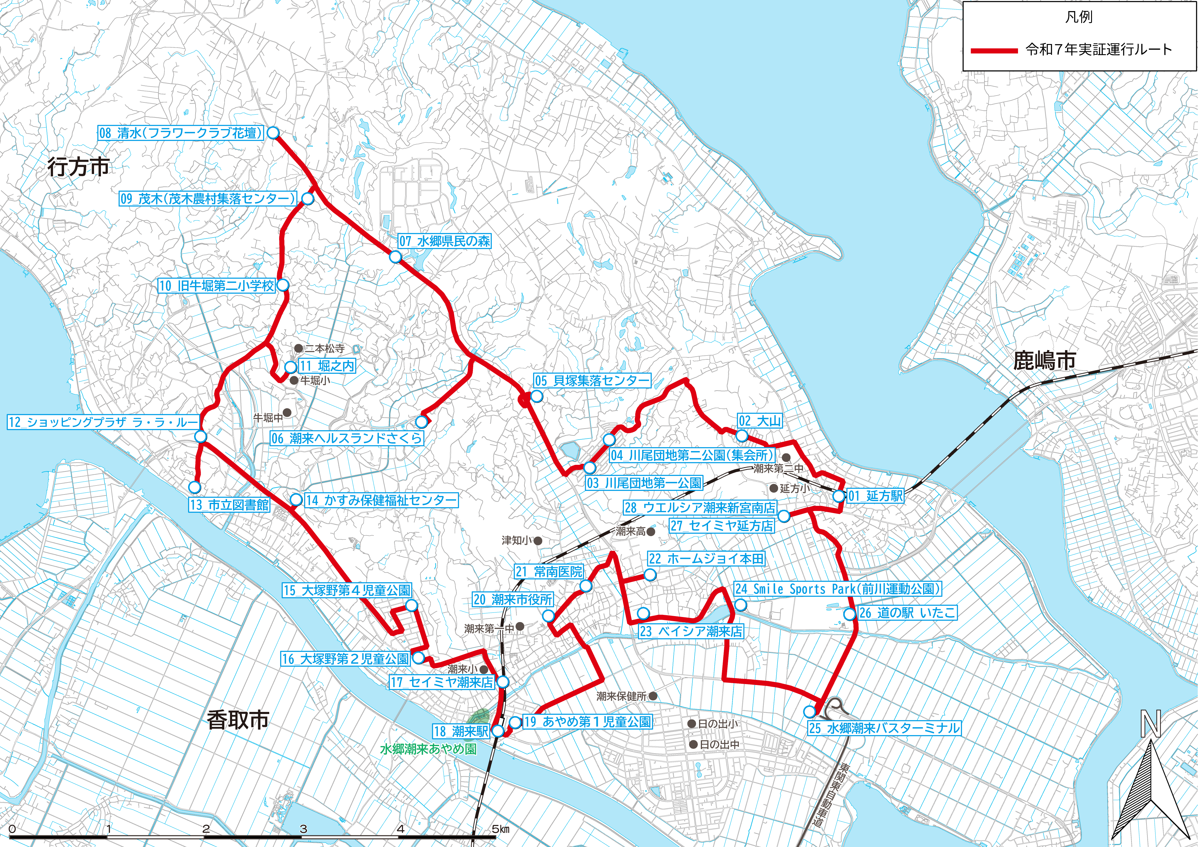 R7コミュバス運行経路