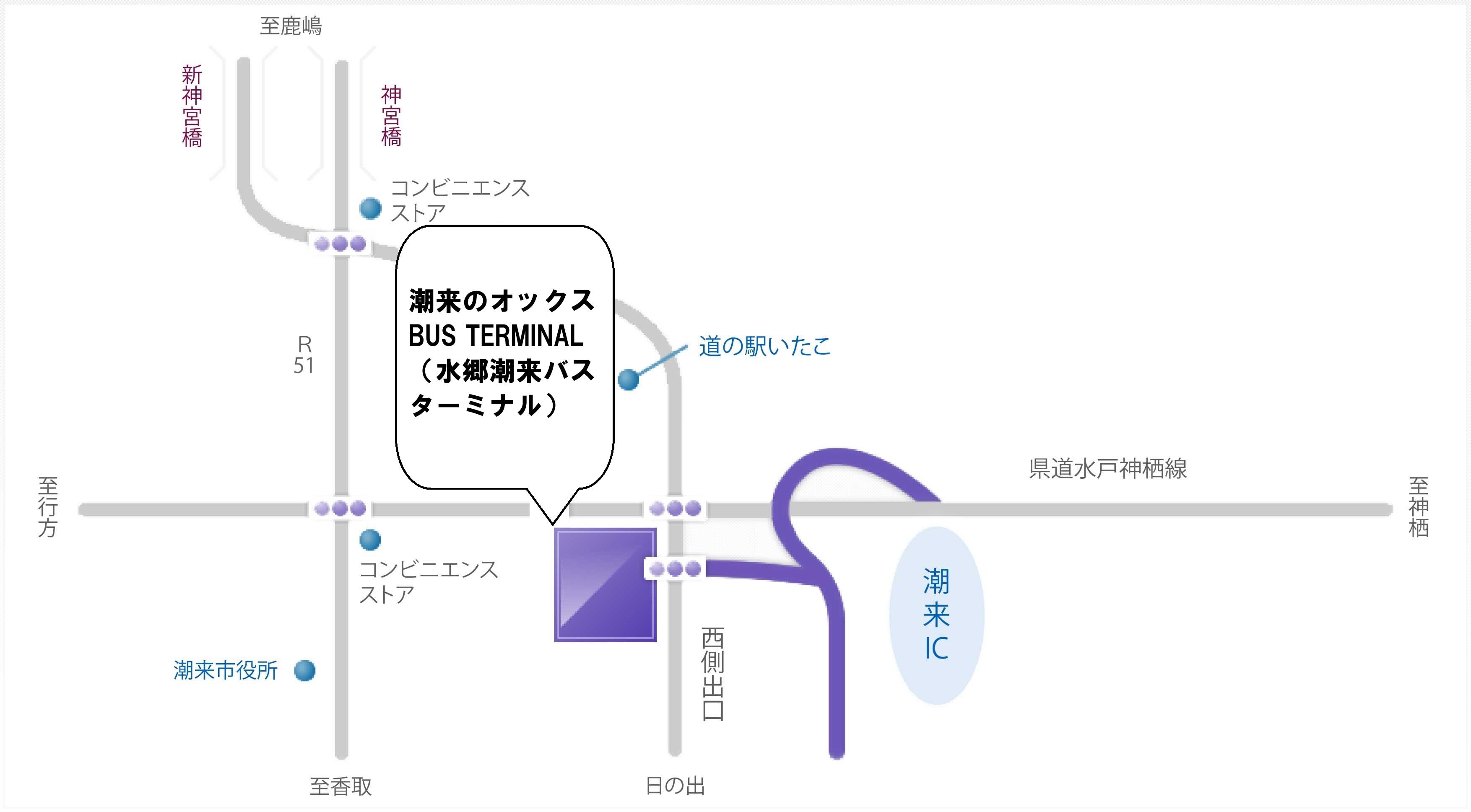 バスターミナル案内図