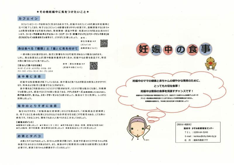 妊娠中の栄養（両面）